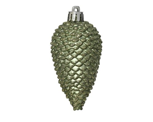 Decoris Dennenappel polystyreen - rosemarijn - Ø 4,5 cm - afbeelding 2