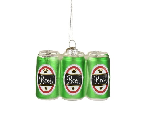 Decoris Figuur glas - groen/kleur(en) - 9 × 6 × 7 cm - afbeelding 1