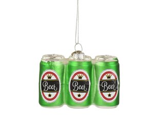Decoris Figuur glas - groen/kleur(en) - 9 × 6 × 7 cm - afbeelding 1
