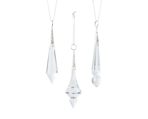 Decoris Figuur kristal - iris transparant - 3 × 3 × 12,5 cm