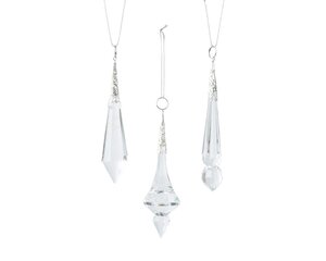 Decoris Figuur kristal - iris transparant - 3 × 3 × 12,5 cm