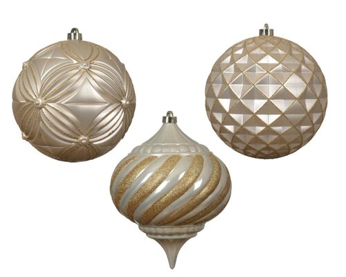 Decoris Figuur polystyreen - parel - Ø 20 cm