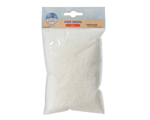 Decoris Fijne sneeuw mais - wit - 18 × 12 × 2 cm - afbeelding 1