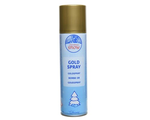 Decoris Goudspray metaal - goud - Ø 4,4 cm