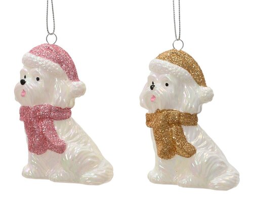 Decoris Hond polystyreen - iris - 6,2 × 4,3 × 9,7 cm - afbeelding 1