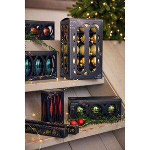 Decoris Ijspegel glas - kerstrood - Ø 2,5 cm - afbeelding 2