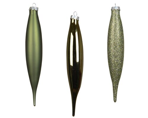 Decoris Ijspegel glas - rosemarijn - Ø 2,5 cm - afbeelding 2