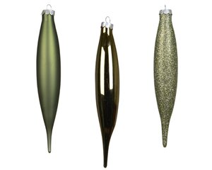 Decoris Ijspegel glas - rosemarijn - Ø 2,5 cm - afbeelding 2