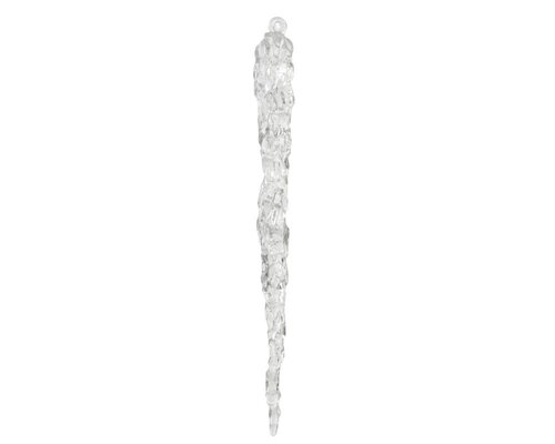 Decoris Ijspegel kunststof - transparant - 1,9 × 1,3 × 18,5 cm