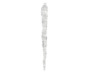 Decoris Ijspegel kunststof - transparant - 1,9 × 1,9 × 28,5 cm