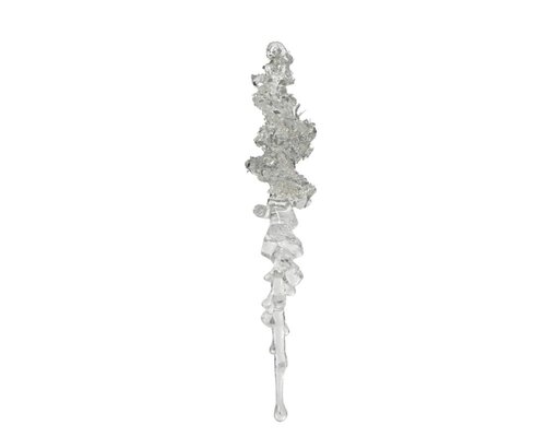 Decoris Ijspegel kunststof - transparant - 3,2 × 3,1 × 17,5 cm