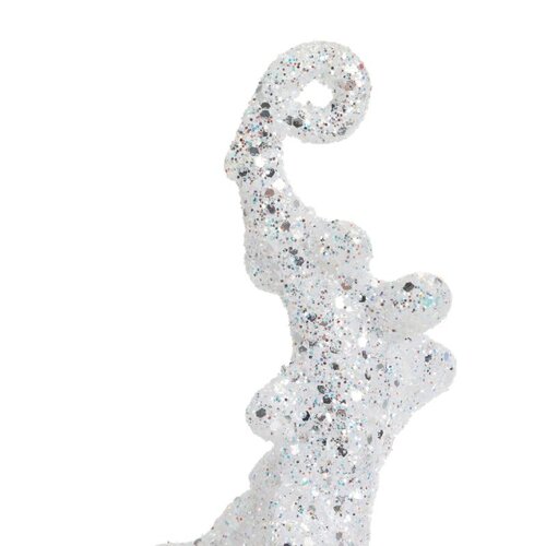 Decoris Ijspegel kunststof - wit - 3,5 × 3,5 × 25 cm - afbeelding 3