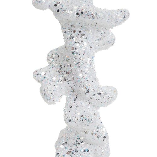 Decoris Ijspegel kunststof - wit - 3,5 × 3,5 × 25 cm - afbeelding 4