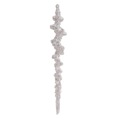 Decoris Ijspegel kunststof - wit - 3,5 × 3,5 × 25 cm - afbeelding 5