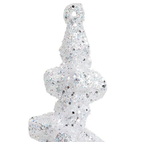 Decoris Ijspegel kunststof - wit - 3,5 × 3,5 × 25 cm - afbeelding 6