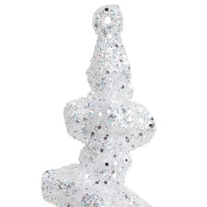 Decoris Ijspegel kunststof - wit - 3,5 × 3,5 × 25 cm - afbeelding 6