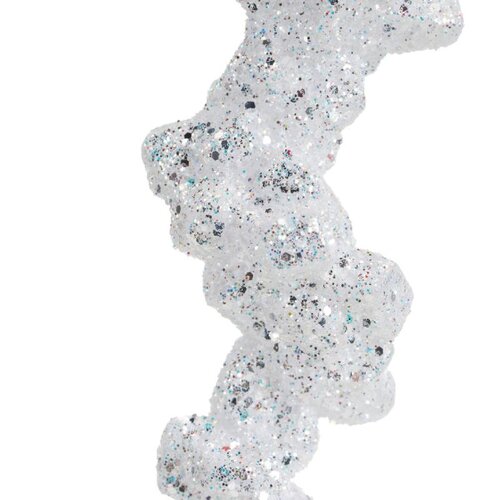 Decoris Ijspegel kunststof - wit - 3,5 × 3,5 × 25 cm - afbeelding 7