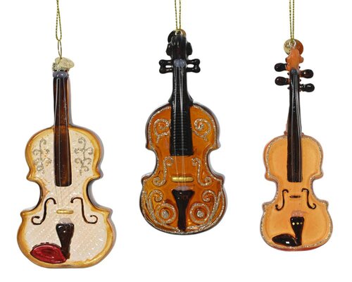 Decoris Instrument glas - bruin - 6 × 2,2 × 12 cm