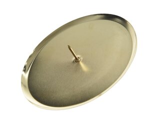 Decoris kandelaar licht goud – diameter 8 cm, hoogte 7 cm - afbeelding 2