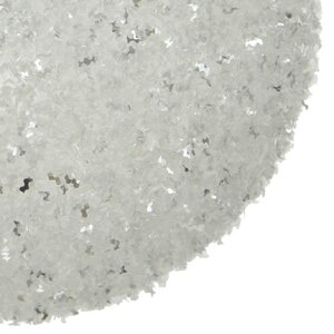 Decoris Kerstbal kunststof - winterwit transparant - Ø 10 cm - afbeelding 3