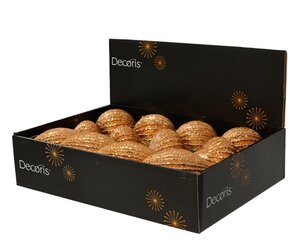 Decoris Kerstbal schuim - brandy - Ø 8 cm - afbeelding 2