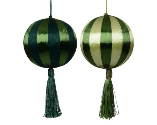 Decoris Kerstbal schuim - groen/kleur(en) - Ø 10 cm - afbeelding 1