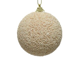 Decoris Kerstbal schuim - parel - Ø 10 cm - afbeelding 1