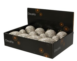 Decoris Kerstbal schuim - parel - Ø 8 cm - afbeelding 2