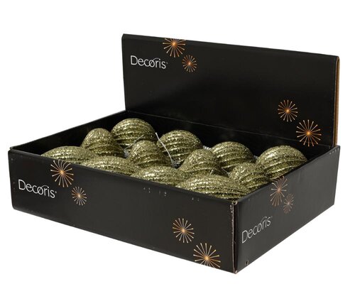 Decoris Kerstbal schuim - rosemarijn - Ø 8 cm - afbeelding 2