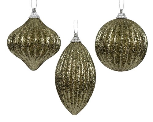 Decoris Kerstbal schuim - rosemarijn - Ø 8 cm - afbeelding 1