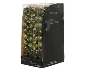 Decoris Kerstballen glas - dennengroen - Ø 3 cm - afbeelding 3