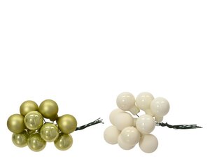 Decoris Kerstballen glas - groen/kleur(en) - Ø 2 cm - afbeelding 1