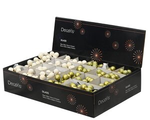 Decoris Kerstballen glas - groen/kleur(en) - Ø 2 cm - afbeelding 2