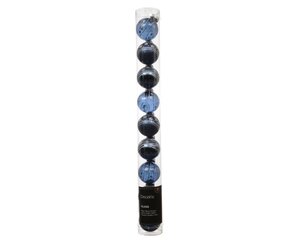 Decoris Kerstballen glas - nachtblauw - Ø 3 cm - afbeelding 1