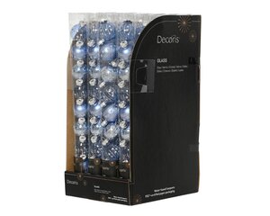 Decoris Kerstballen glas - ochtend blauw - Ø 3 cm - afbeelding 3