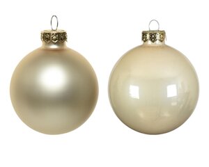 Decoris Kerstballen glas - parel - Ø 3,5 cm - afbeelding 3