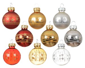 Decoris Kerstballen glas - zilver - Ø 3 cm - afbeelding 2