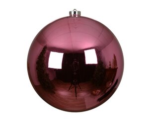 Decoris Kerstballen polystyreen - Bloesem roze - Ø 20 cm