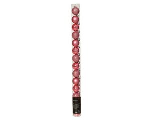 Decoris Kerstballen polystyreen - Bloesem roze - Ø 3 cm - afbeelding 1