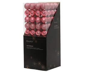 Decoris Kerstballen polystyreen - Bloesem roze - Ø 6 cm - afbeelding 3