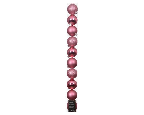 Decoris Kerstballen polystyreen - Bloesem roze - Ø 6 cm - afbeelding 1