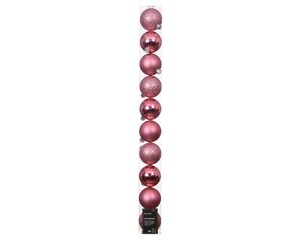 Decoris Kerstballen polystyreen - Bloesem roze - Ø 6 cm - afbeelding 1