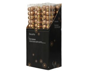 Decoris Kerstballen polystyreen - brandy - Ø 3 cm - afbeelding 3