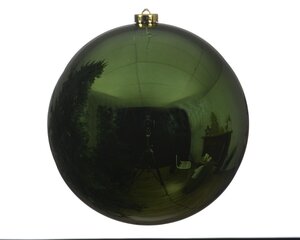 Decoris Kerstballen polystyreen - dennengroen - Ø 14 cm