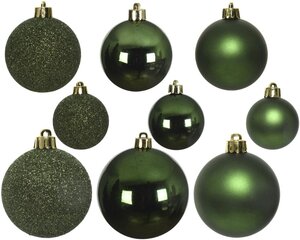 Decoris kerstballen van polystyreen dennengroen – diameter 6 cm - afbeelding 3