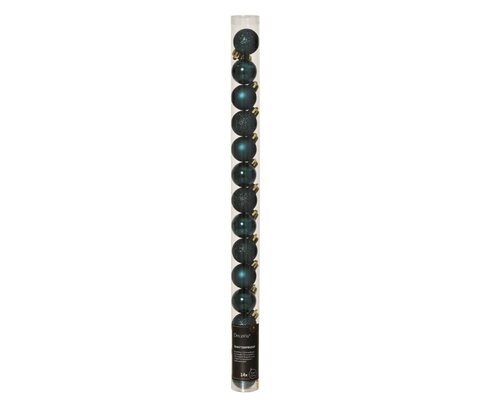 Decoris Kerstballen polystyreen - Emerald - Ø 3 cm - afbeelding 1