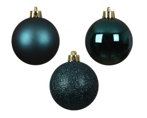 Decoris Kerstballen polystyreen - Emerald - Ø 6 cm - afbeelding 2