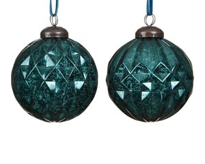 Decoris Kerstballen polystyreen - Emerald - Ø 8 cm - afbeelding 1