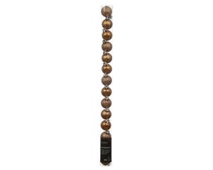Decoris Kerstballen polystyreen - karamel bruin - Ø 3 cm - afbeelding 1