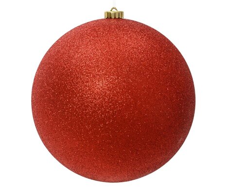 Decoris Kerstballen polystyreen - kerstrood - Ø 20 cm